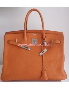 Sac Hermes Birkin 35 orange 2