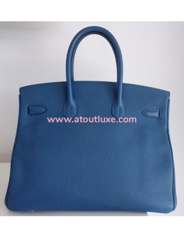 Sac Hermes Birkin 35 bleu de Galice Sac Hermes Birkin 35 bleu de Galice