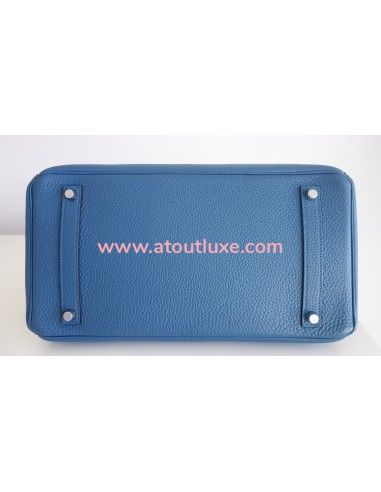 Sac Hermes Birkin 35 bleu de Galice Sac Hermes Birkin 35 bleu de Galice