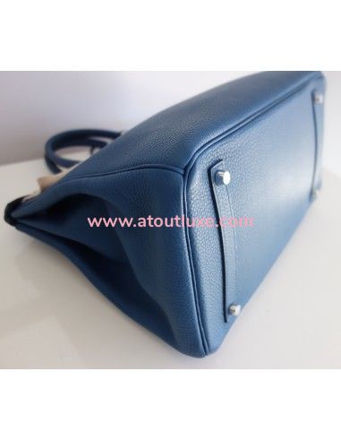 Sac Hermes Birkin 35 bleu de Galice Sac Hermes Birkin 35 bleu de Galice