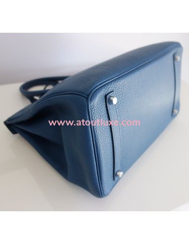 Sac Hermes Birkin 35 bleu de Galice Sac Hermes Birkin 35 bleu de Galice