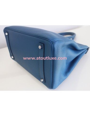 Sac Hermes Birkin 35 bleu de Galice Sac Hermes Birkin 35 bleu de Galice