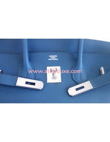 Sac Hermes Birkin 35 bleu de Galice Sac Hermes Birkin 35 bleu de Galice