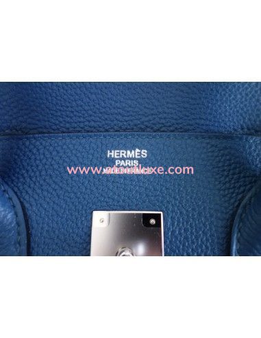 Sac Hermes Birkin 35 bleu de Galice Sac Hermes Birkin 35 bleu de Galice