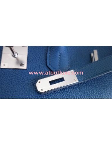 Sac Hermes Birkin 35 bleu de Galice Sac Hermes Birkin 35 bleu de Galice