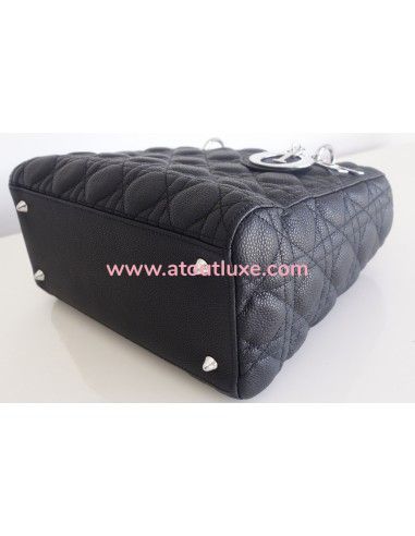 Sac Lady Dior médium veau noir Sac Lady Dior médium veau noir