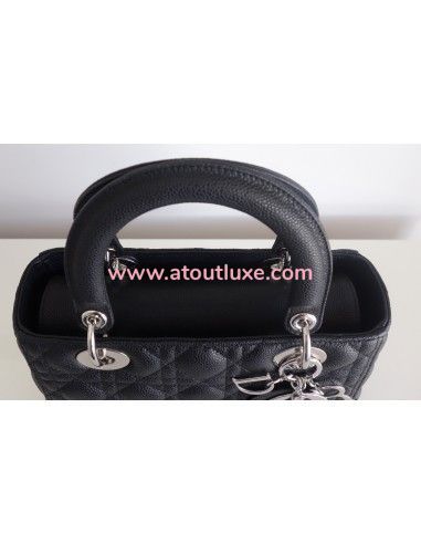 Sac Lady Dior médium veau noir Sac Lady Dior médium veau noir