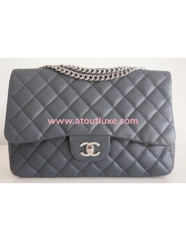 Sac Chanel Classique Gm gris Sac Chanel Classique Gm gris