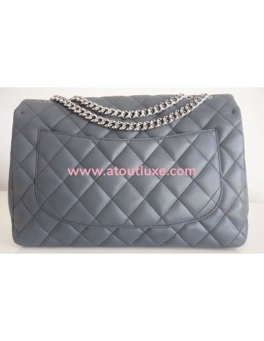 Sac Chanel Classique Gm gris Sac Chanel Classique Gm gris