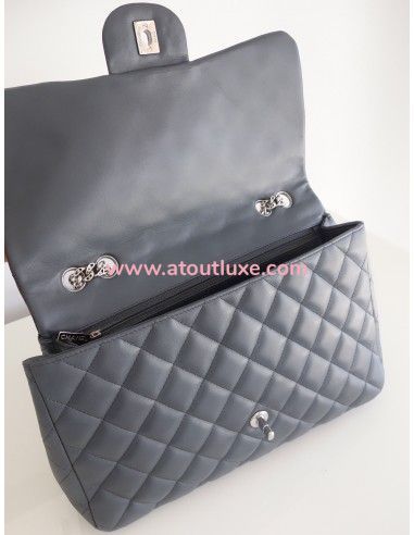 Sac Chanel Classique Gm gris Sac Chanel Classique Gm gris