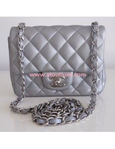 Sac Chanel Classique Pm gris 2