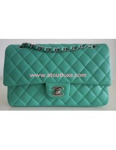 Sac Chanel Classique vert 2