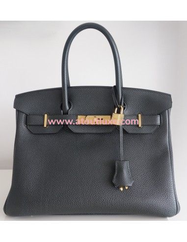 Sac Hermes Birkin 30 vert anglais