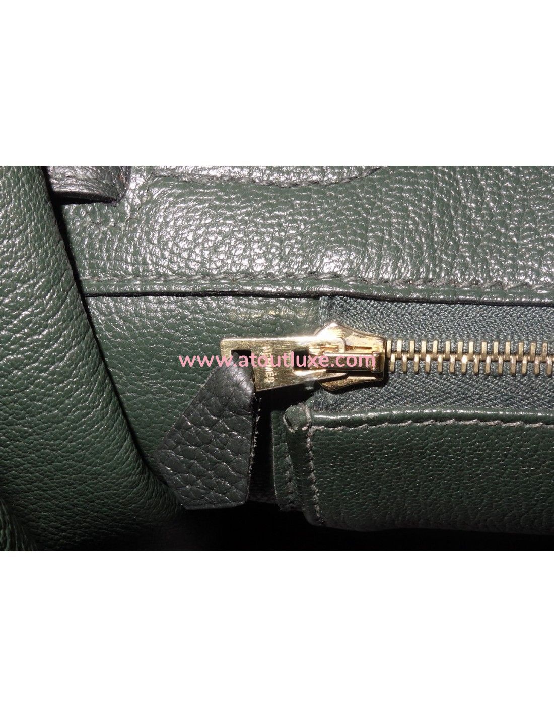 Sac Hermes Birkin 30 vert anglais