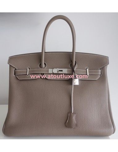 Sac Hermes Birkin 35 étoupe