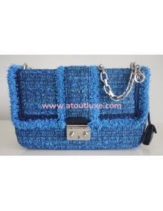 Sac miss Dior tweed bleu
