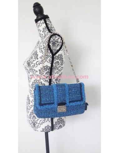 Sac miss Dior tweed bleu Sac miss Dior tweed bleu