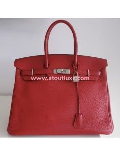 Sac Hermes Birkin 35 rouge 2