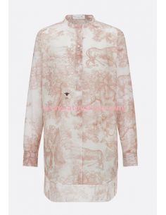 Blouse longue Toile de Jouy...
