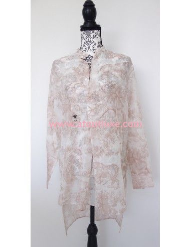 Blouse longue Toile de Jouy Dior Blouse longue Toile de Jouy Dior