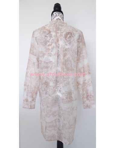 Blouse longue Toile de Jouy Dior Blouse longue Toile de Jouy Dior
