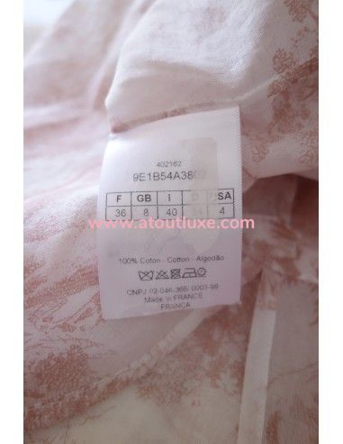 Blouse longue Toile de Jouy Dior Blouse longue Toile de Jouy Dior