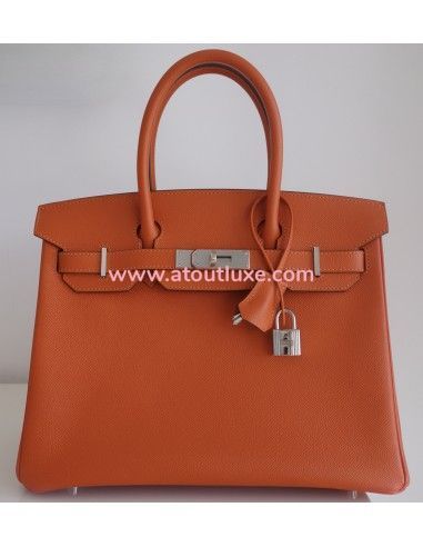 Sac Hermes Birkin 30 Epsom orange