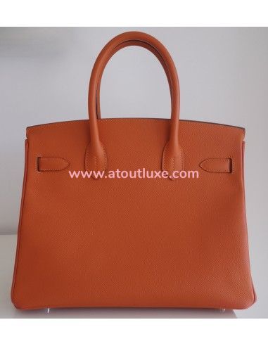 Sac Hermes Birkin 30 Epsom orange Sac Hermes Birkin 30 Epsom orange