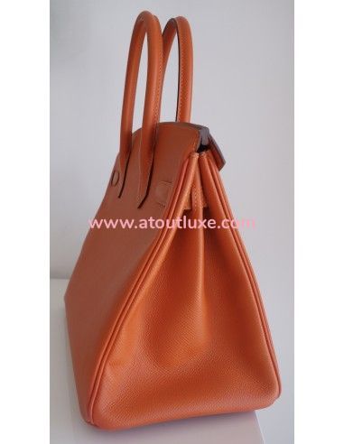 Sac Hermes Birkin 30 Epsom orange Sac Hermes Birkin 30 Epsom orange