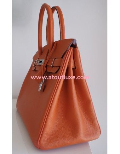 Sac Hermes Birkin 30 Epsom orange Sac Hermes Birkin 30 Epsom orange