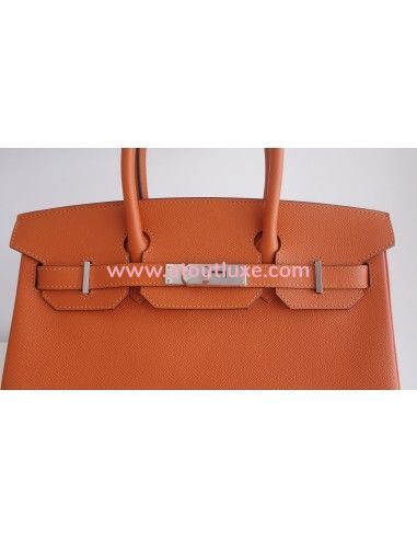 Sac Hermes Birkin 30 Epsom orange Sac Hermes Birkin 30 Epsom orange