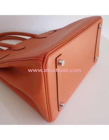 Sac Hermes Birkin 30 Epsom orange Sac Hermes Birkin 30 Epsom orange
