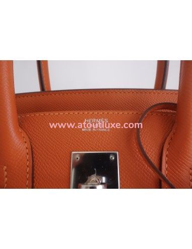 Sac Hermes Birkin 30 Epsom orange Sac Hermes Birkin 30 Epsom orange
