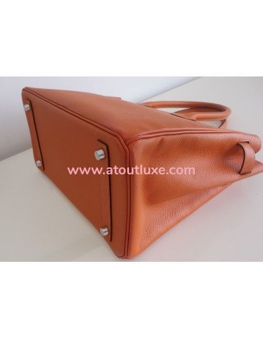 Sac Hermes Birkin 30 Epsom orange Sac Hermes Birkin 30 Epsom orange