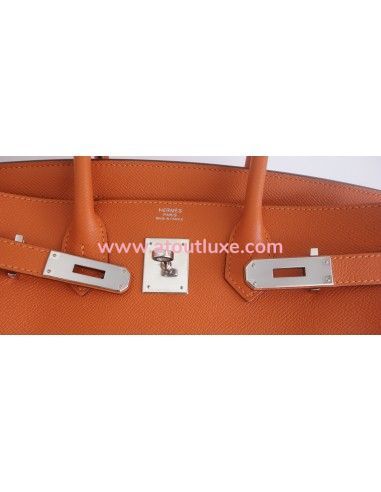 Sac Hermes Birkin 30 Epsom orange Sac Hermes Birkin 30 Epsom orange