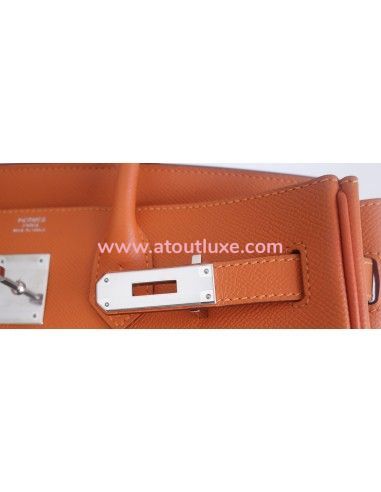 Sac Hermes Birkin 30 Epsom orange Sac Hermes Birkin 30 Epsom orange