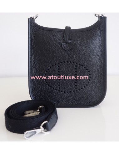 Sac Hermes Evelyne Amazone noir