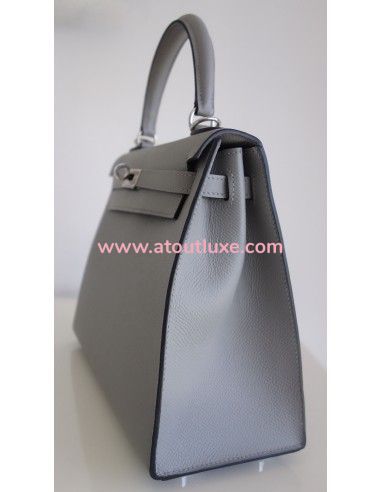 Sac Hermes Kelly 25 gris mouette Sac Hermes Kelly 25 gris mouette