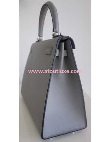 Sac Hermes Kelly 25 gris mouette Sac Hermes Kelly 25 gris mouette