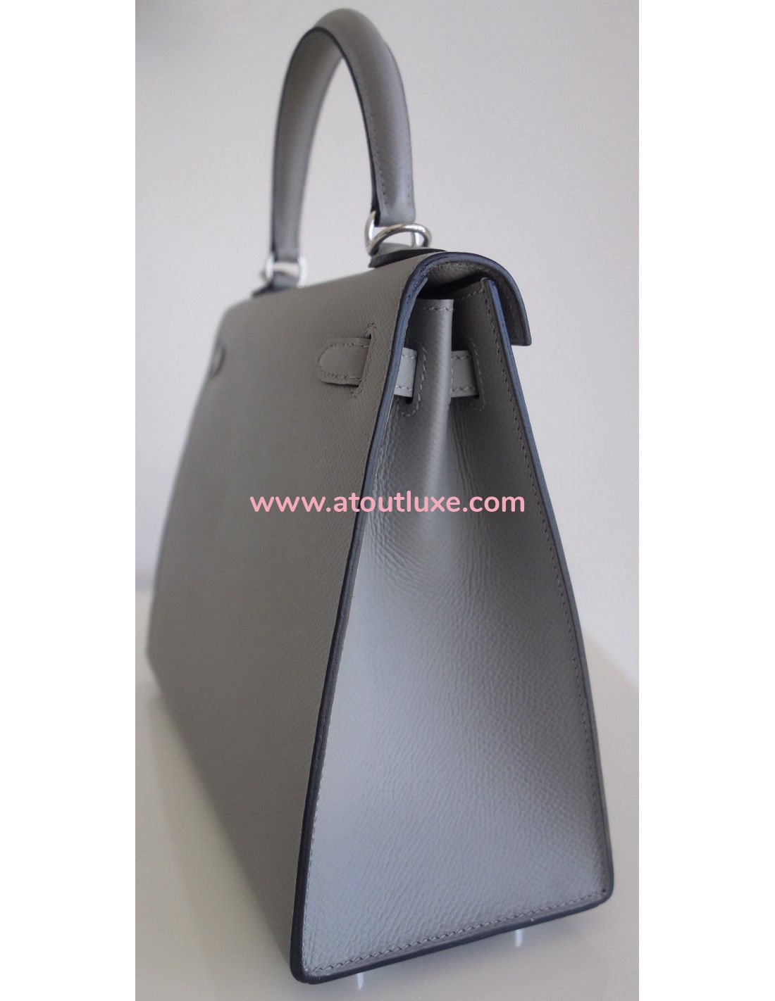 Sac Hermes Kelly 25 gris mouette