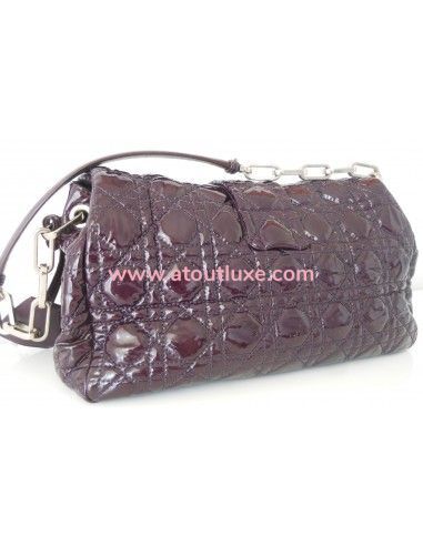 SAC DIOR NEW LOCK AUBERGINE SAC DIOR NEW LOCK AUBERGINE