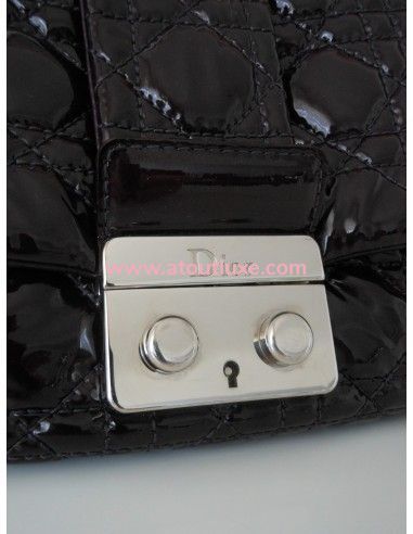 SAC DIOR NEW LOCK AUBERGINE SAC DIOR NEW LOCK AUBERGINE