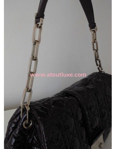 SAC DIOR NEW LOCK AUBERGINE SAC DIOR NEW LOCK AUBERGINE