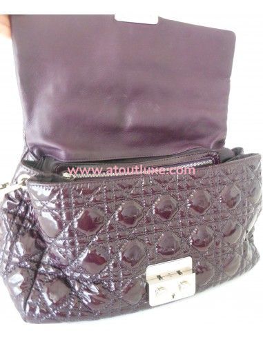 SAC DIOR NEW LOCK AUBERGINE SAC DIOR NEW LOCK AUBERGINE