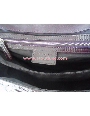 SAC DIOR NEW LOCK AUBERGINE SAC DIOR NEW LOCK AUBERGINE