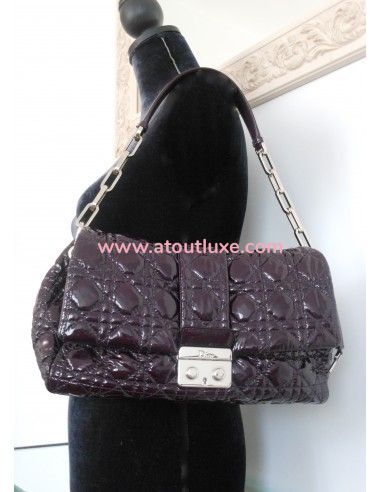 SAC DIOR NEW LOCK AUBERGINE SAC DIOR NEW LOCK AUBERGINE