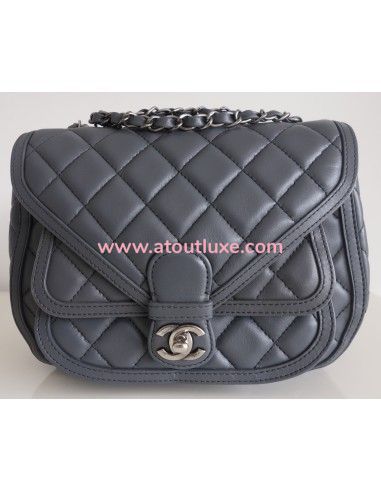 Sac Chanel Classique cuir gris