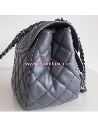 Sac Chanel Classique cuir gris Sac Chanel Classique cuir gris
