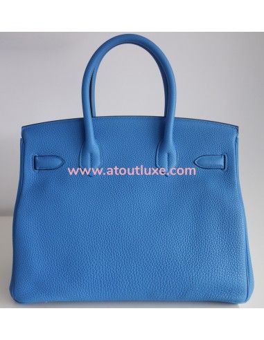 Sac Hermes Birkin 30 bleu Zanzibar Sac Hermes Birkin 30 bleu Zanzibar