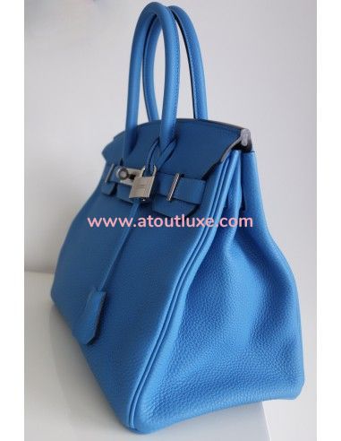 Sac Hermes Birkin 30 bleu Zanzibar Sac Hermes Birkin 30 bleu Zanzibar